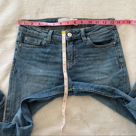 IRO Coy Distressed Low Rise Straight Fit Jeans - Picture 8 of 9